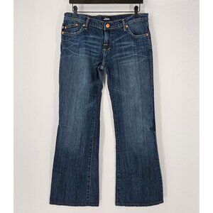 ROCK & REPUBLIC ROTH crthwrw Women Sz 31 Flare Dark Wash Jean Embellished